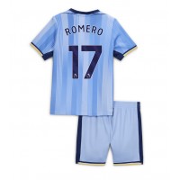 Maglie da calcio Tottenham Hotspur Cristian Romero #17 Seconda Maglia Bambino 2024-25 Manica Corta (+ Pantaloni corti)